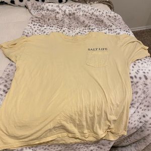 Yellow salt life tee shirt